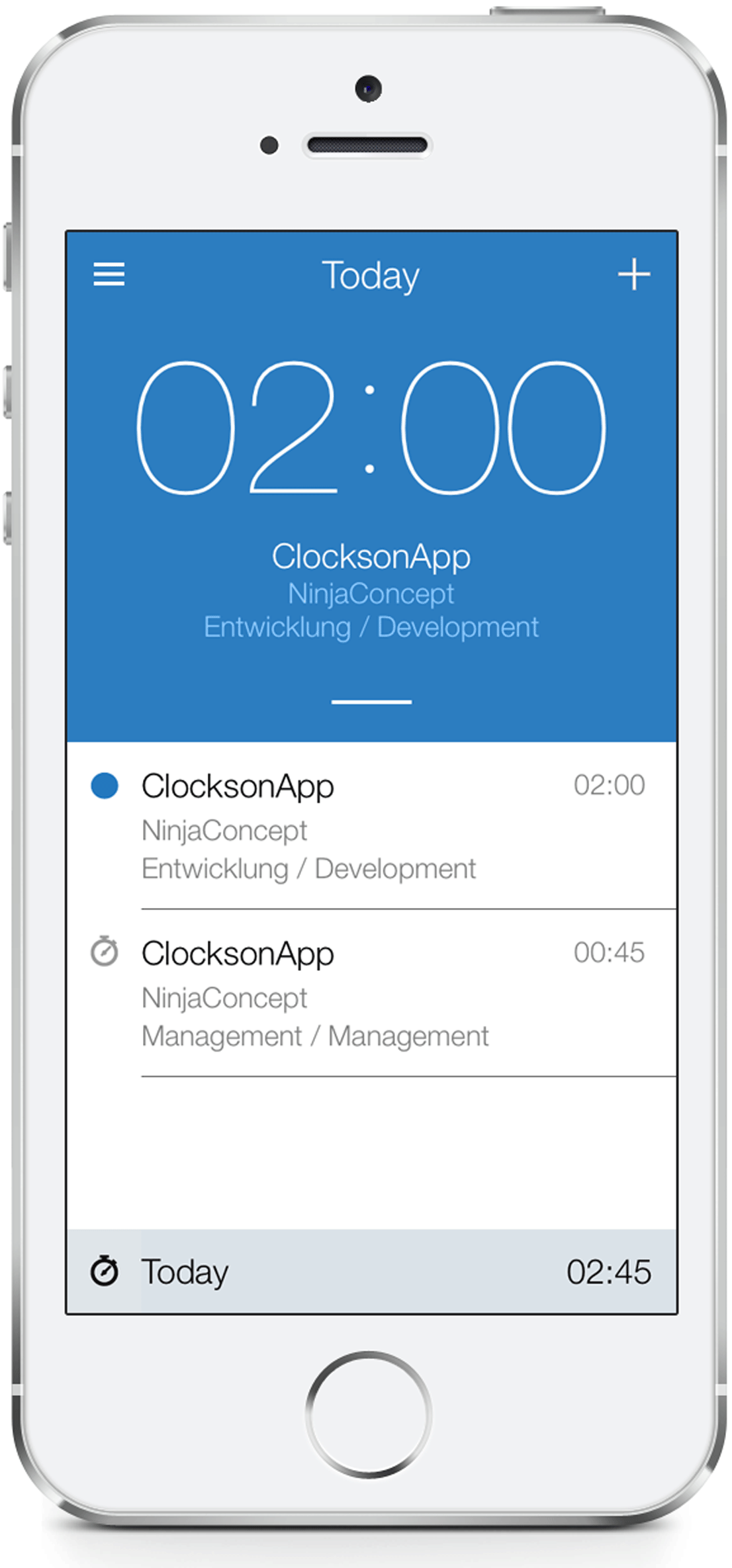 Time tracking on the iPhone with Clockson