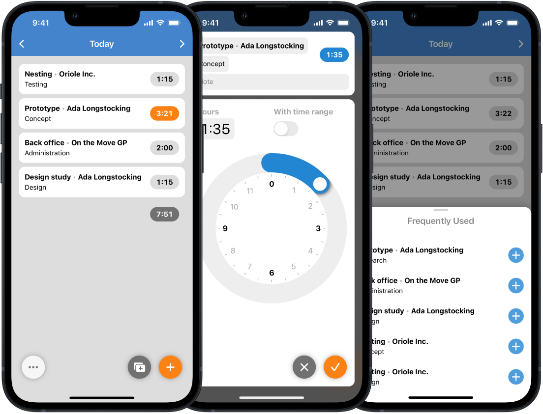 mite for iPhone - time tracking to go
