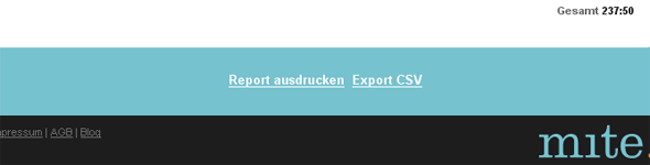 Export CSV, Link zum direkten Ausdrucken